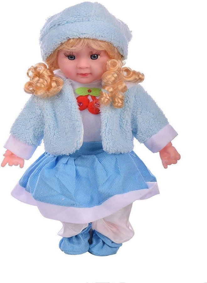 DHAVL Dhaval Singing Baby Girl Doll 40 cm - Big Size Interactive Talking & Musical Doll with Nursery Rhymes, Poems, Soft Plush Clothing, Lifelike Design - Cute Educational Toy Gift for Kids - Image 4